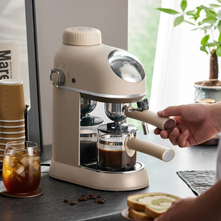 小熊咖啡机KFJ-P02T7家用小型意式全半自动浓缩迷你一体机美式