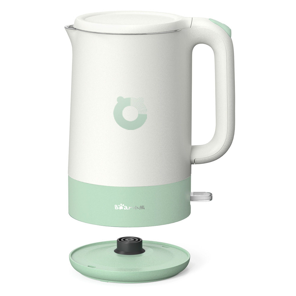 小熊ZDH-R17H3家用1.7L电热水壶 不锈钢无缝一体内胆烧水壶