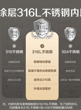 苏泊尔（SUPOR）电饭煲 316L不锈钢内胆无涂层电饭煲SF40FC9001