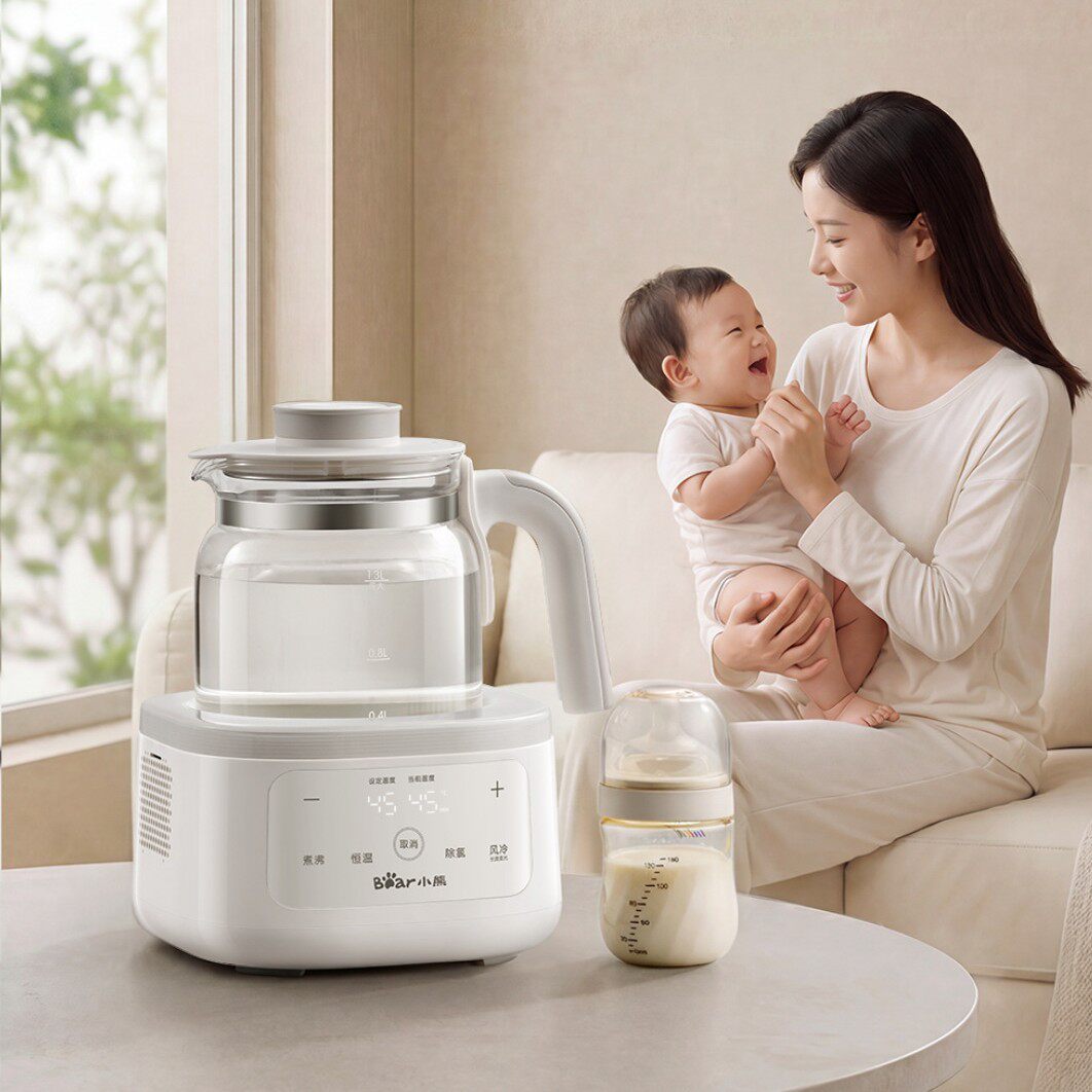 小熊全玻璃恒温热水壶tnq-k13w1婴儿家用冲泡奶暖奶风冷调奶