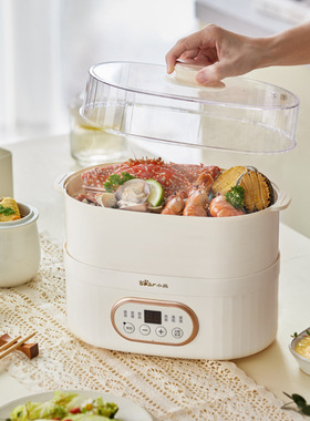 Bear/小熊 DDZ-C10V1电炖盅隔水炖带蒸1人迷你上蒸下炖煮粥煲汤锅