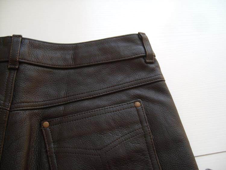 Pantalon cuir homme Première couche de cuir - Ref 1480622 Image 4