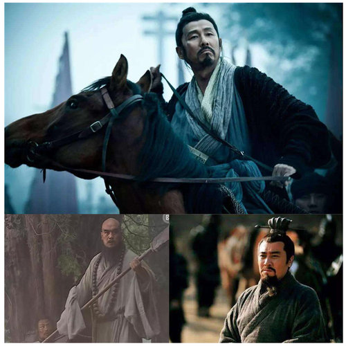三国演义服装棉麻魏晋风古装男汉服古代对襟交领长衫水浒传演出服