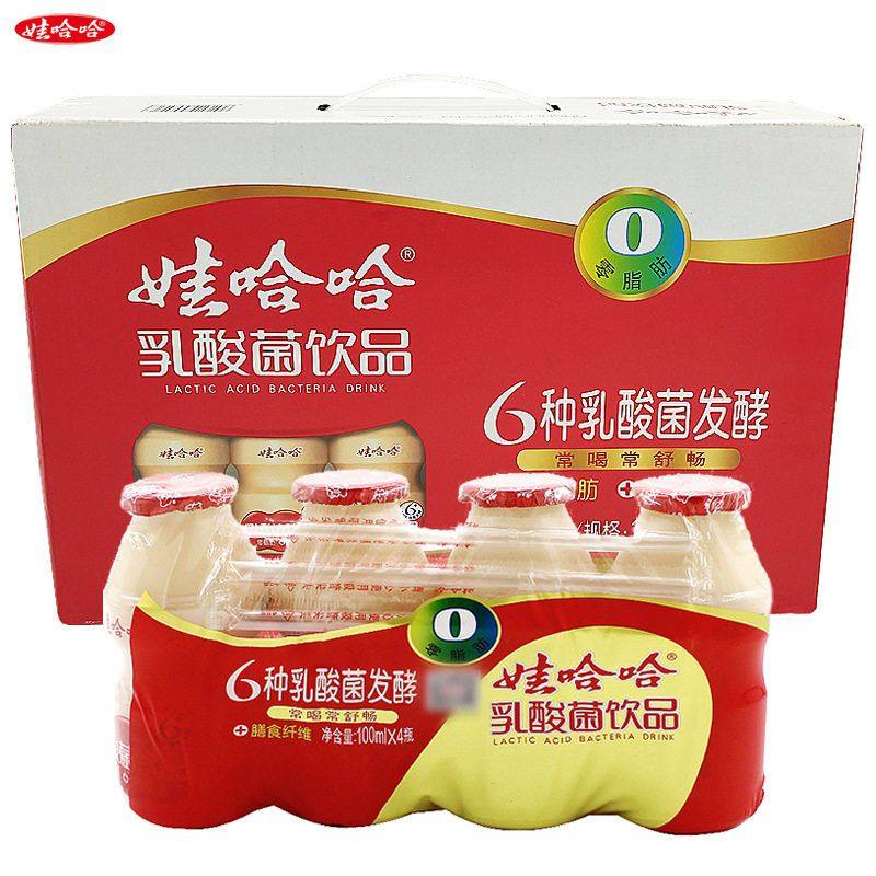 娃哈哈乳酸菌饮品100ml*4含乳饮料