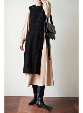 nw80en 艺术品面料马甲裙