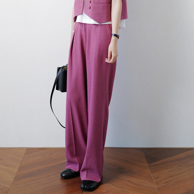 设计师原创纯色休闲西裤