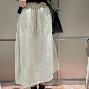 设计师原创不规则针织半裙