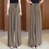 宽松显瘦七分垂感山本裙裤 高腰裤 薄款 阔腿休闲裤 裙女2025新款 夏季