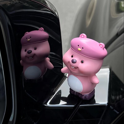 车内装饰车载解压手办海狸露比