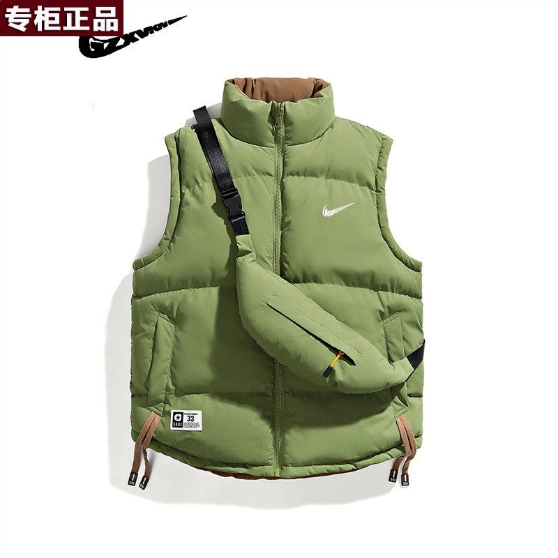 奥莱官网旗舰店唯品会 品牌双面穿马甲男女款外穿秋冬季加厚坎肩