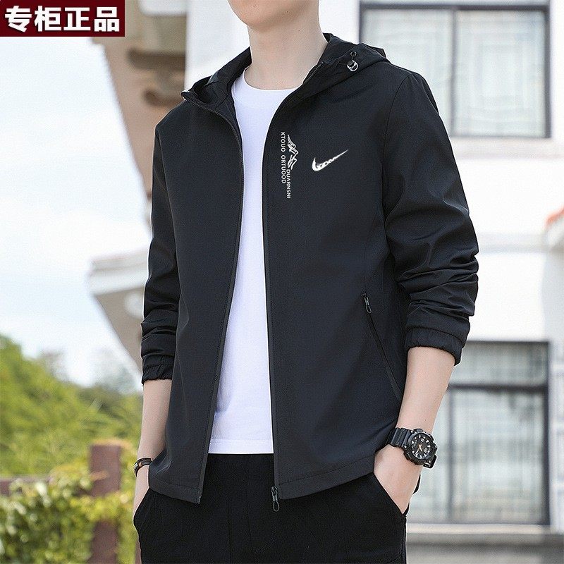 奥莱官网旗舰店唯品会 品牌男士外套春秋季2025新款运动休闲夹克