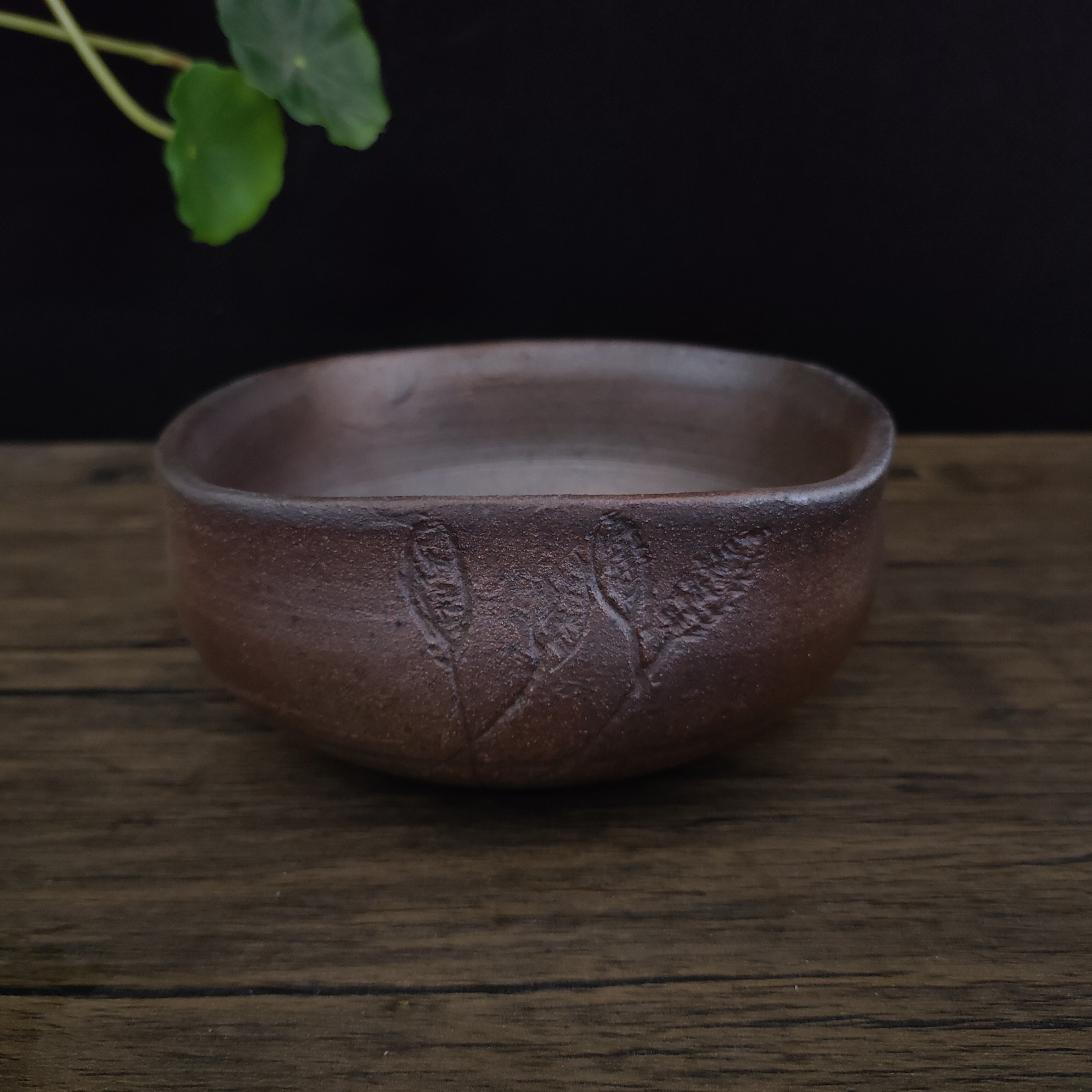 柴烧纯手工茶洗备前风个性方型茶具建水复古茶具配件茶缸孤品