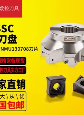 双刃铣刀盘DSSC数控通用平面铣削刀盘SNMU130708刀片住友进口国产