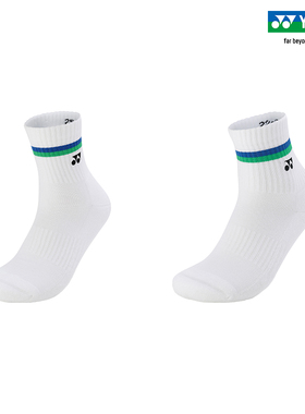 YONEX/尤尼克斯145134BCR/245134BCR 24SS男女款运动袜中筒三双装