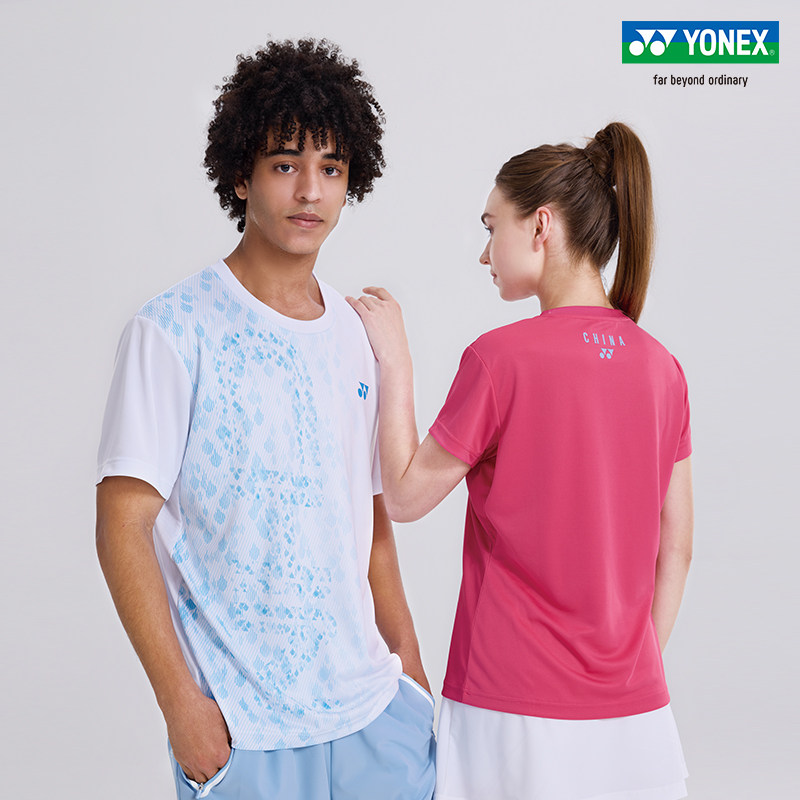 YONEX/尤尼克斯 11/2158426BCR 26SS大赛系列国家队运动T恤男女款