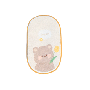 冬季电瓶车保暖坐垫郁金香小熊小兔卡通创意可爱女电动车摩托座垫