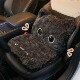 猫咪连体坐垫靠背毛绒冬季 保暖座椅垫子汽车通用卡通可爱女内饰品