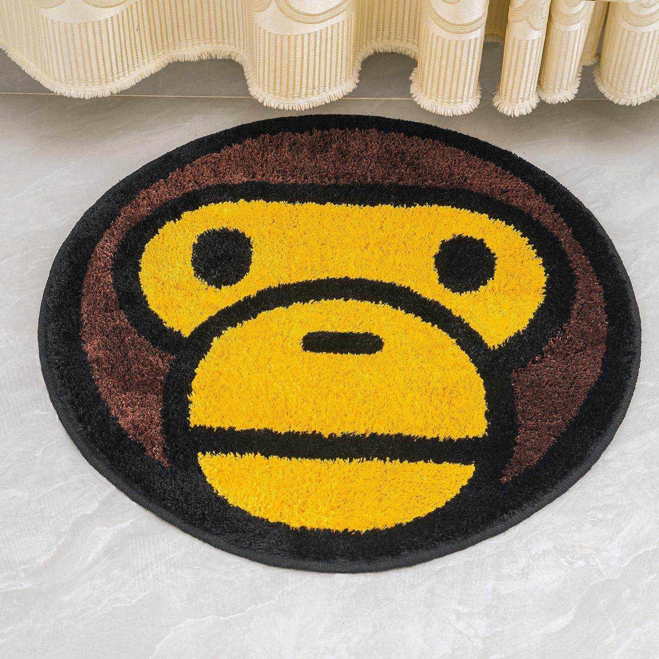 厂家直销手工编织时尚潮流品牌BAPE地毯坐垫ape安逸猴猿人头原宿,居家布艺,地毯,淘宝优惠券,粉丝福利购,淘宝优惠卷