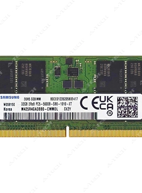 原装 三星M425R4GA3BB0-CWM0L DDR5笔记本内存32G 2RX8 PC5-5600B