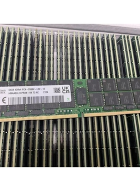 SK海力士64G 4DRX4 PC4-2666V ECC REG内存HMAA8GL7CPR4N-VK TF