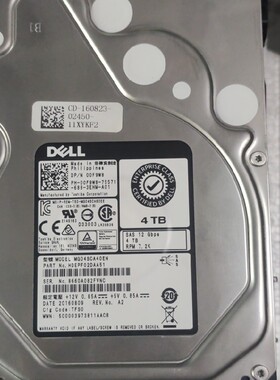 DELL R740 MG04SCA40EN 4T SAS 7.2K 3.5 1MVTT 0F9W8硬盘