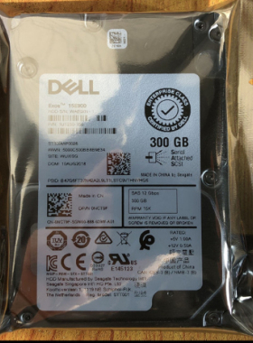 原装 DELL R630 R640 R730 R740服务器硬盘300G 15K 2.5 SAS 12GB