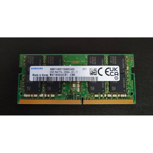 三星32G 2RX8 PC4-3200AA M471A4G43CB1-CWE DDR4 SO笔记本内存条