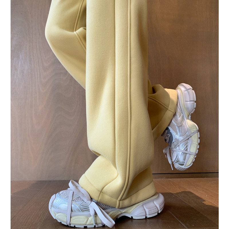 加绒运动裤女秋冬季加厚2025新款香蕉阔腿裤休闲窄版羊羔绒卫裤子,女装/女士精品,大码裤装,淘宝优惠券,粉丝福利购,淘宝优惠卷