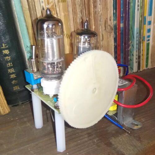 超再生电子管收音机FM调频收音机 6J1+2P2  全直流电子管收音机