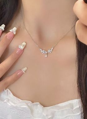 【2025春夏新款】麦穗月桂女神项链女时尚简约小众高级学生锁骨链