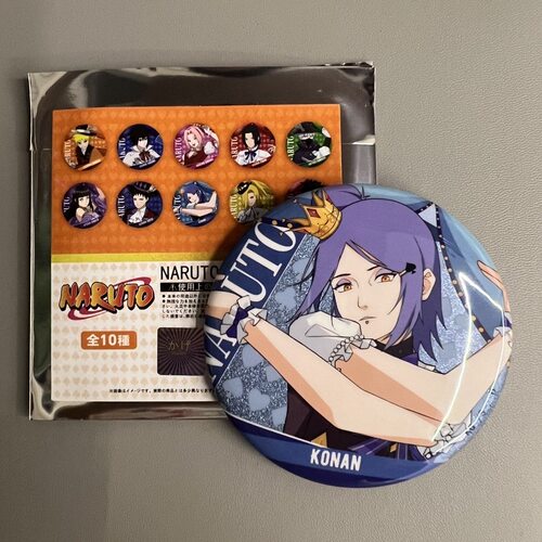 日谷正版 火影忍者马戏团系列闪吧唧周边徽章谷子75mm 小南