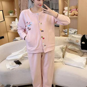 品质睡衣女冬季 宽松舒适家居服套装 多款 少量 品牌青沧