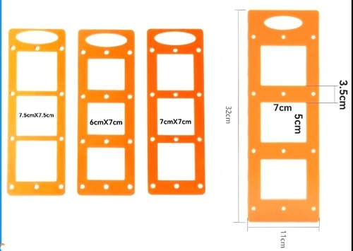 86盒开关插座开孔模具定制家具衣柜暗盒方孔开槽画线木工工具模板