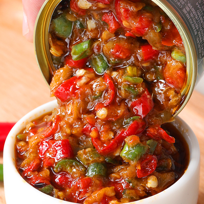 四川湖南特产双椒酱下饭菜拌面
