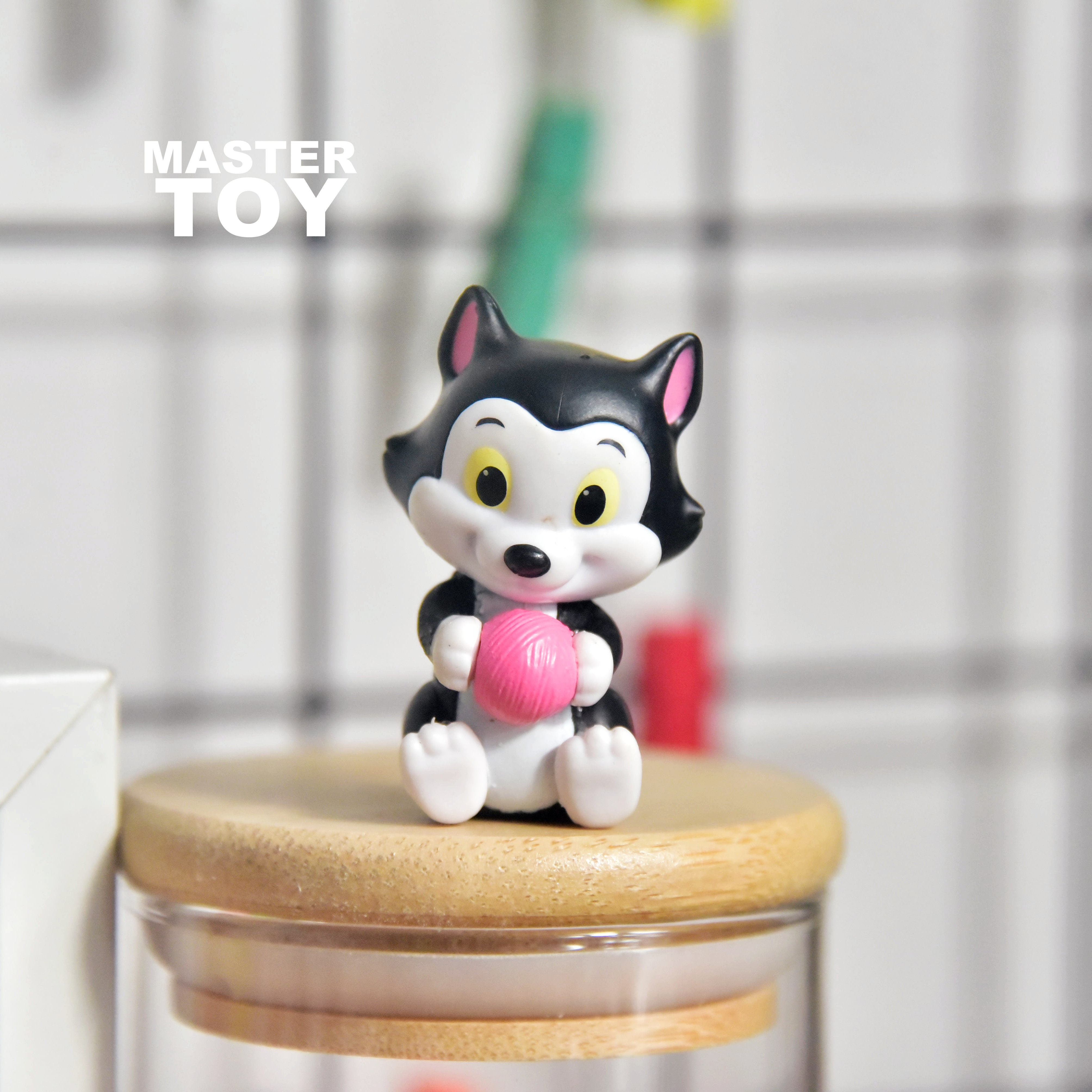 原单散货 小黑猫 费加罗 卡通公仔模型摆件 玩具可爱小猫