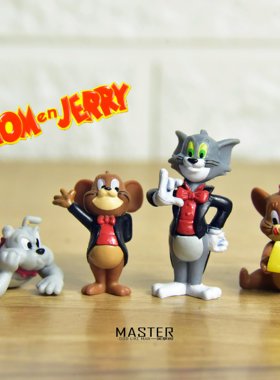 正版散货 猫和老鼠 汤姆猫 杰瑞 经典卡通动画公仔迷你摆件 玩具