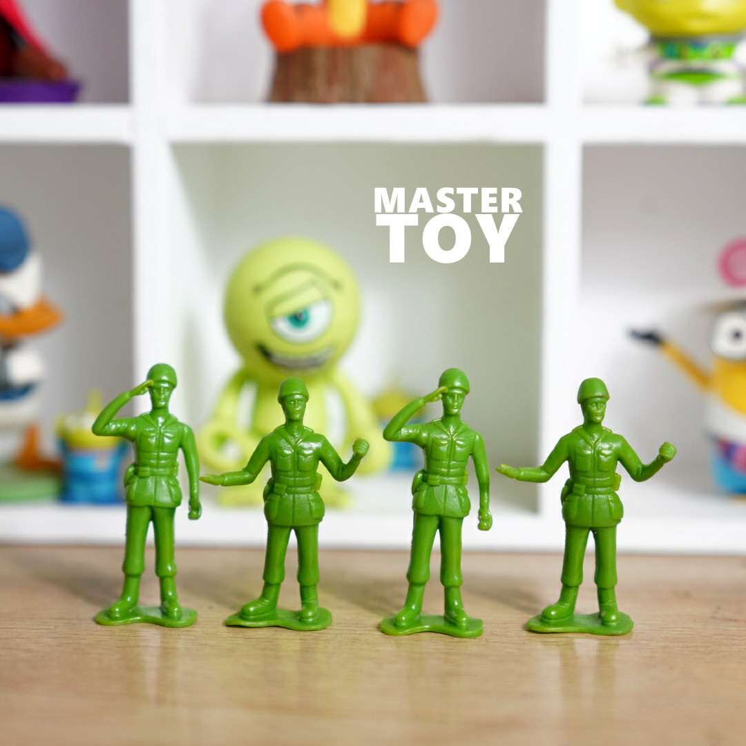 原单散货玩具总动员兵人卡通公仔模型摆件玩具绿色士兵