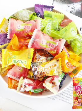 日本进口理本10口味什锦水果糖巨峰酸糖超酸汽水硬糖喜糖ribon