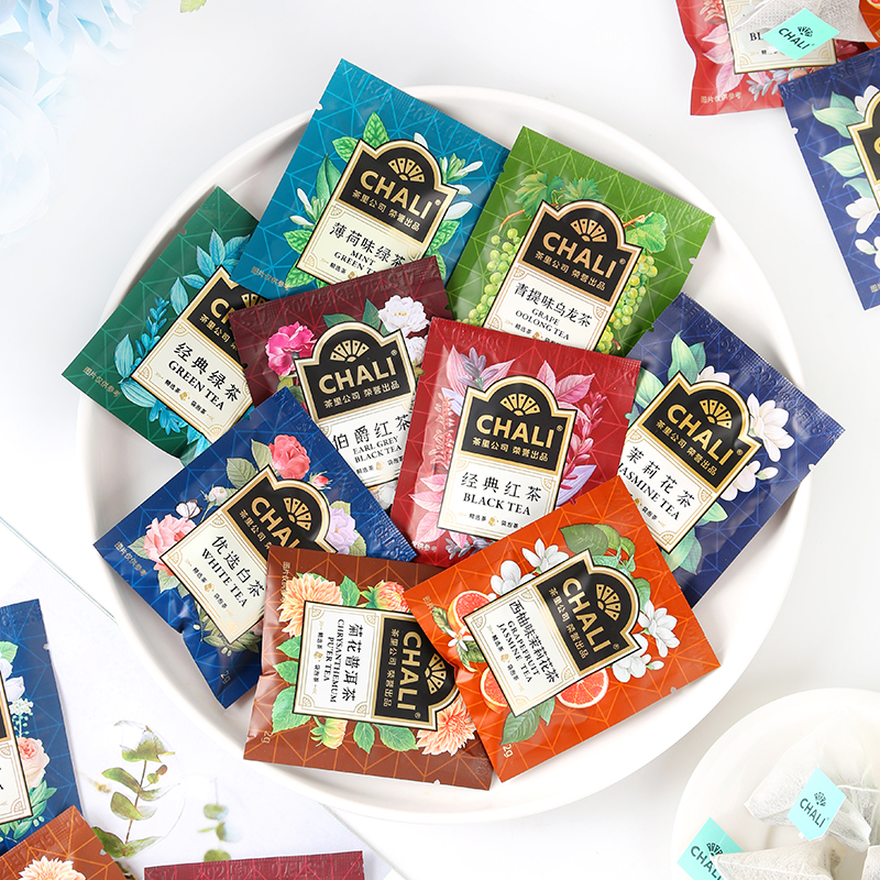 chali茶里茶包红茶绿茶茉莉花茶青提乌龙茶袋泡独立小包便携100包