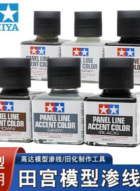 田宫渗线液87131黑色 高达军事制作工具模型旧化渍洗液稀释剂擦拭