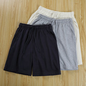 320g重磅短裤 宽松纯色五分裤 男外穿夏季 运动灰色卫裤 子 休闲裤 美式