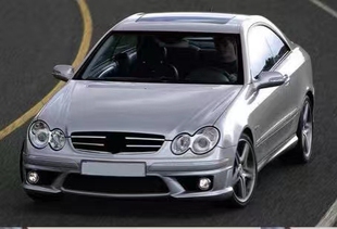 奔驰209中网杠AMG前杠 奔驰W209大包围CLK240改装 适用于03 06款