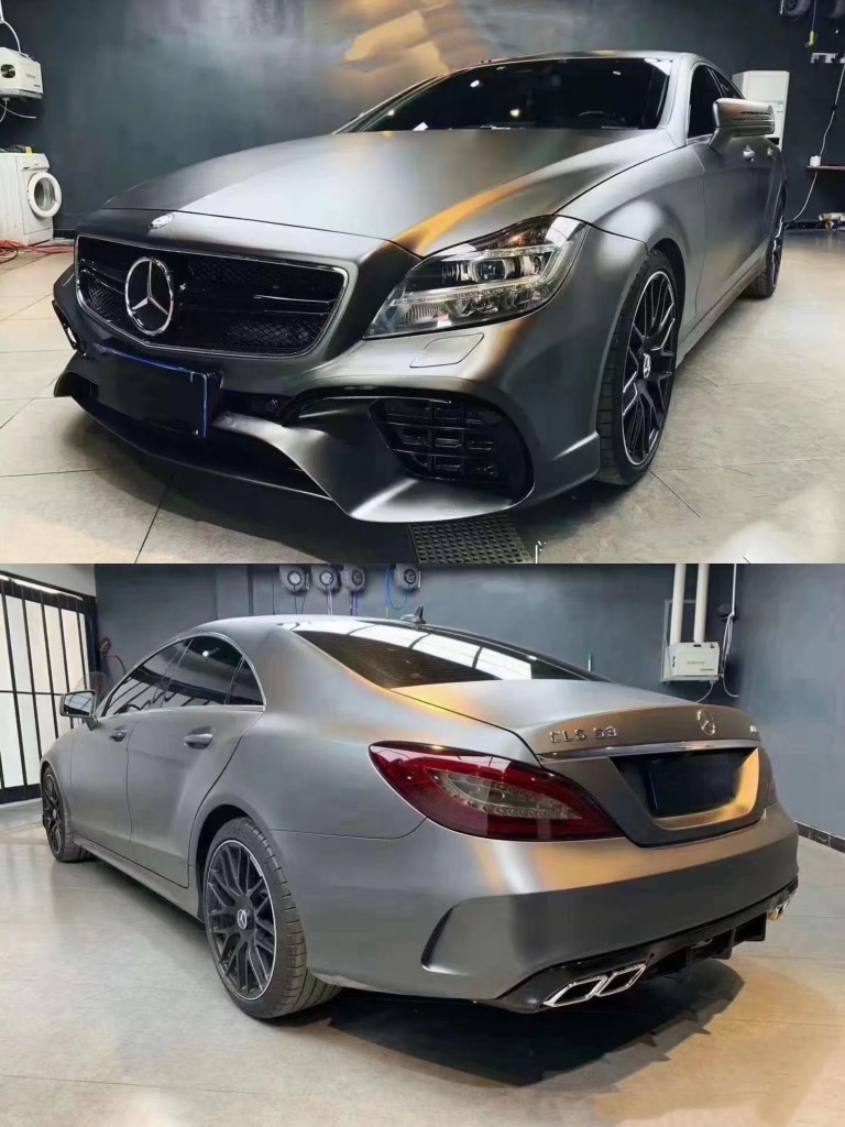 适用于W218奔驰CLS300 CLS350升级改装中网CLS65前杠后杠大包围