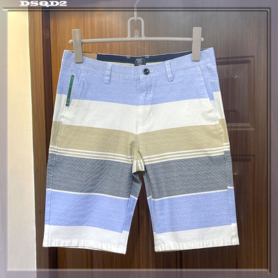 潮牌五分裤直筒印花纯棉短裤男士