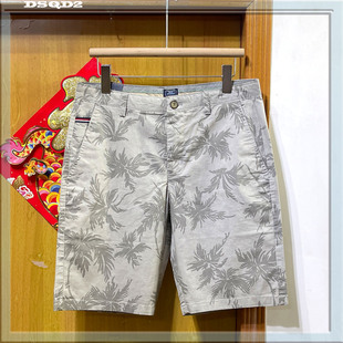 夏季 薄款 宽松韩版 个性 男裤 男五分裤 潮流运动沙滩裤 衩 花色休闲短裤