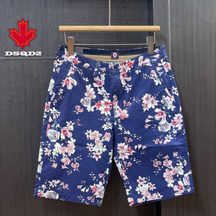 修身个性潮牌旅游家居纯棉休闲短裤男生夏季新款小直筒弹力5分裤