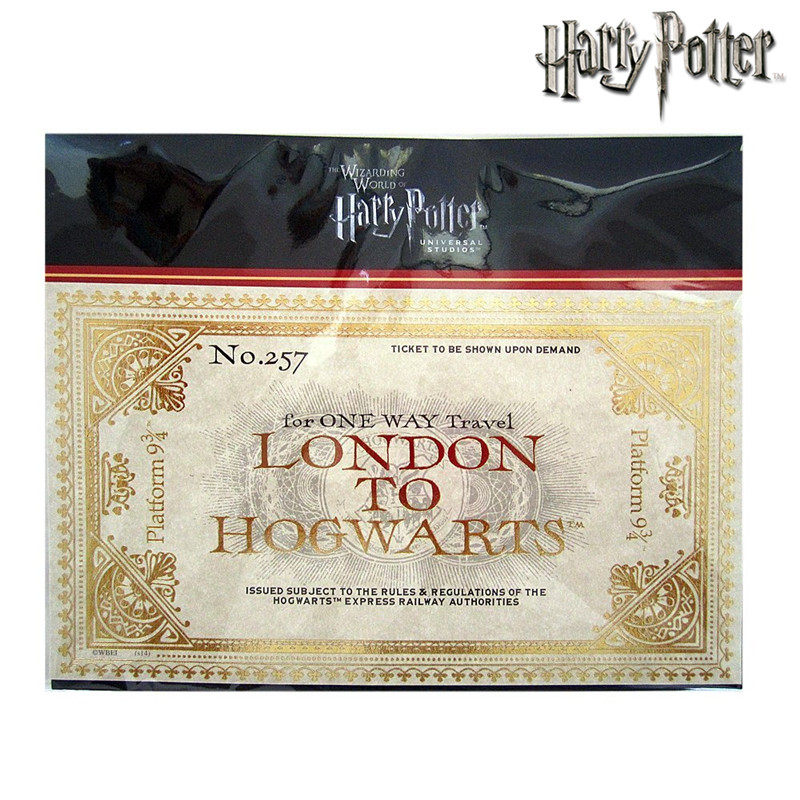 环球影城哈利·波特周边正版 霍格沃茨车票 9 3/4特快列车 大尺寸