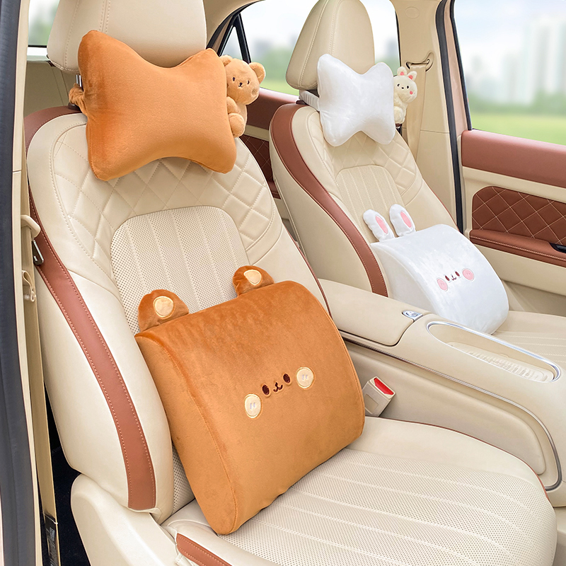 腰靠汽车护腰记忆棉2025新款腰枕座椅腰托车内靠枕车载头枕护颈枕