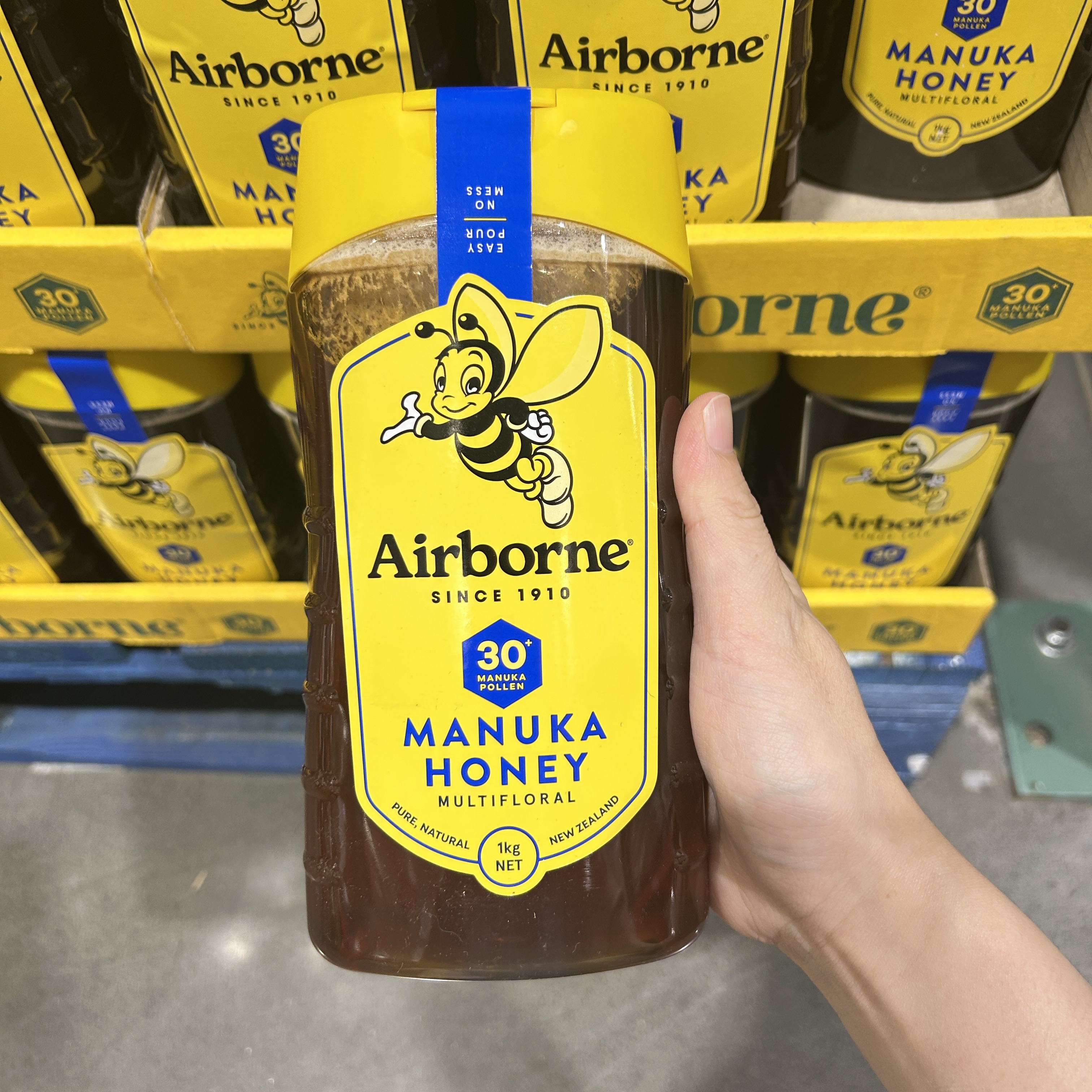 上海costco代购AIRBORNE新西兰麦卢卡多花种蜂蜜1kg