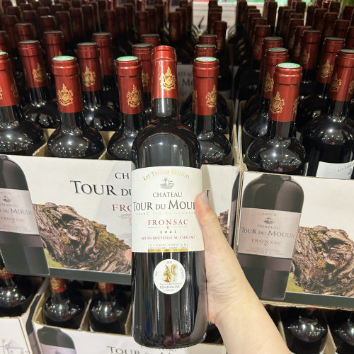 法国产CH.TOUR DU MOULIN木兰图庄园干红葡萄酒750ml开市客Costco